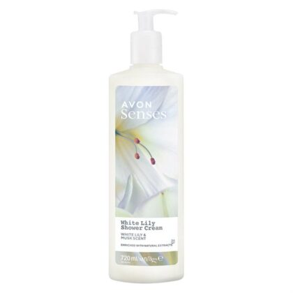 Avon Senses WHITE LILY Douche-Creme pompflesje