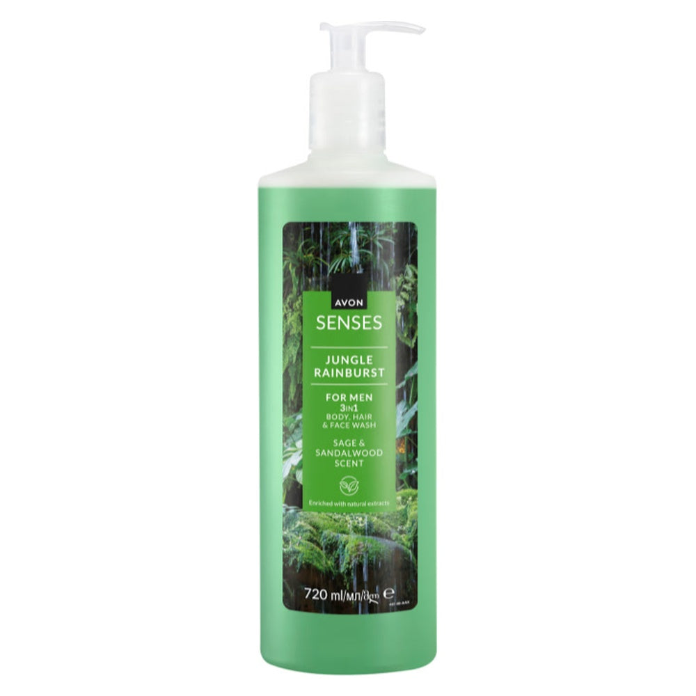 Avon JUNGLE RAINBURST 3-in-1 Douchegel, shampoo & wasgel voor hem Avon JUNGLE RAINBURST 3-in-1 Douchegel, shampoo & wasgel voor hem