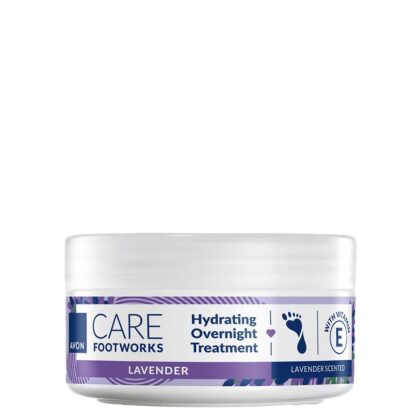Avon Care Footworks hydraterende voetencrème voor de nacht met lavendel