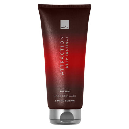 Avon ATTRACTION DEEP INSTINCT voor hem Shampoo & Douchegel 200 ml