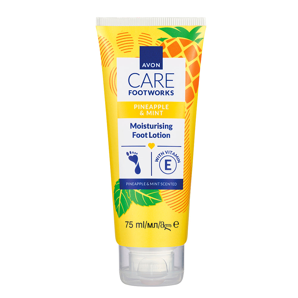 Avon Care Footworks Hydraterende voetlotion met ananas en munt 75 ml Avon Care Footworks Hydraterende voetlotion met ananas en munt 75 ml
