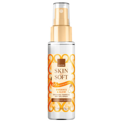 Avon ENHANCE & GLOW Shimmerspray met lichte zelfbruiner 100 ml. Limited Edition.