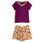 Avon Shortie-pyjamaset met bloemenprint